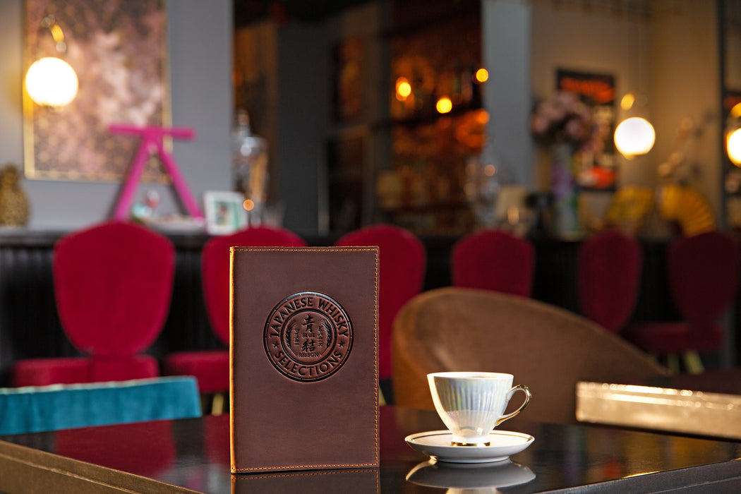 Slim Leather Menu Holder for Specials or Breakfast Menus