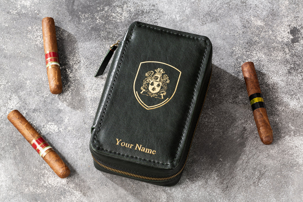 Noble Green Cigar Case from the Hephaestus Series — Style and Functionality in Every Detail