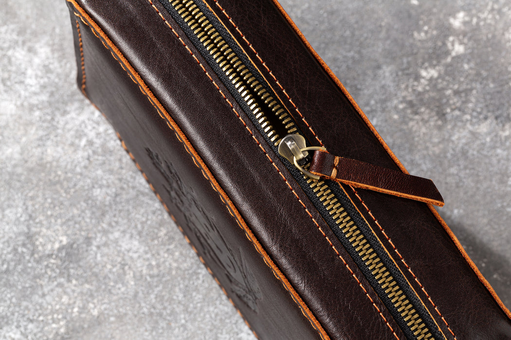 Dark Brown Cigar Case from the Hephaestus Series — Style and Functionality in Every Detail