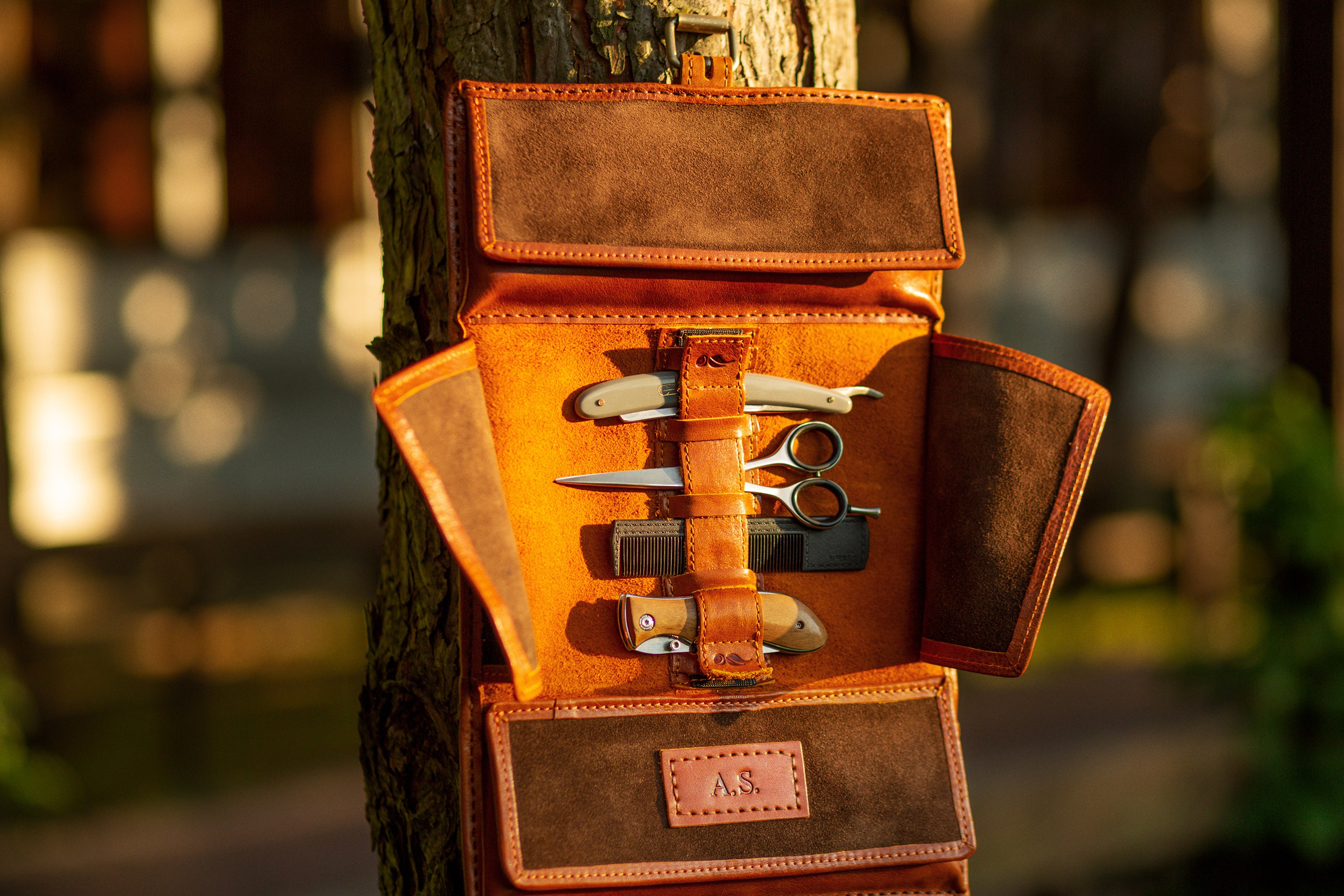 travel dopp kit by Mureli Workshop