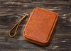 leather travel cigar case with handle