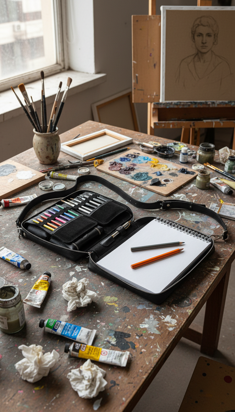 Creative Tool Storage Organizer for Painters and Sketchers