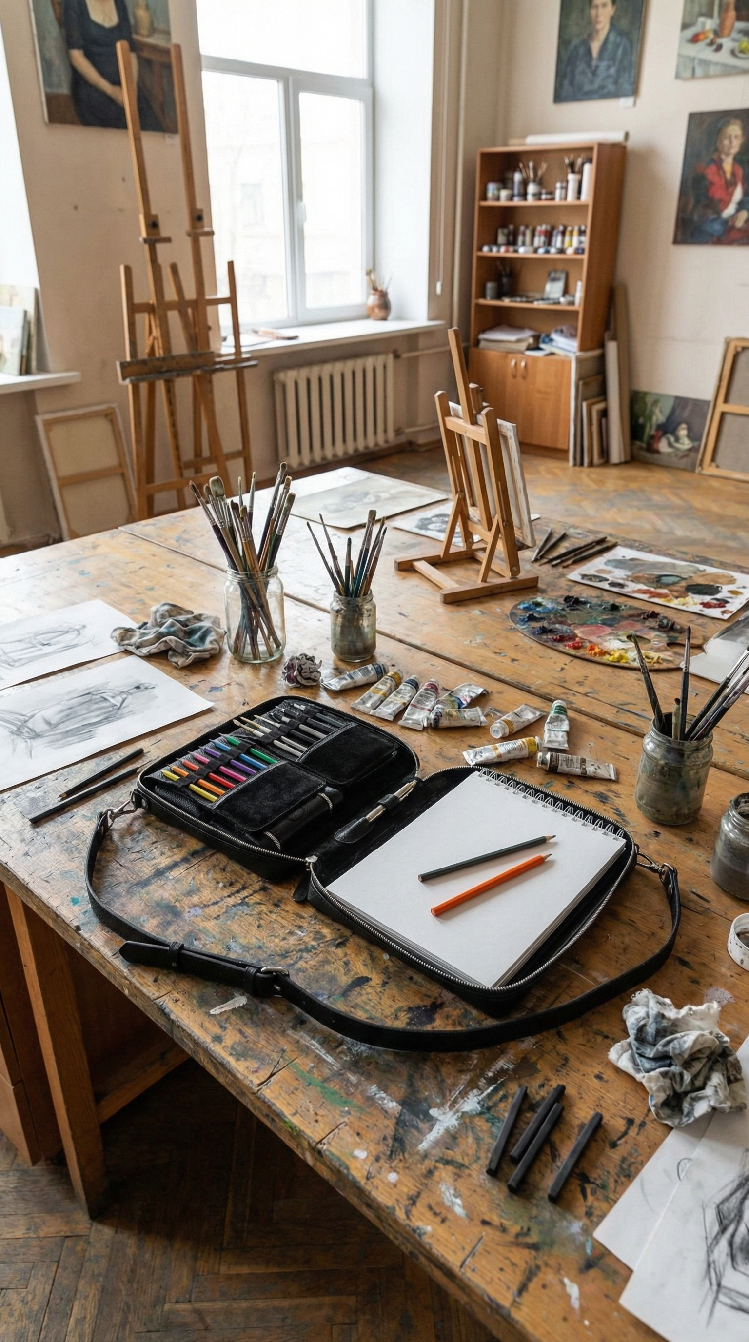 Creative Tool Storage Organizer for Painters and Sketchers