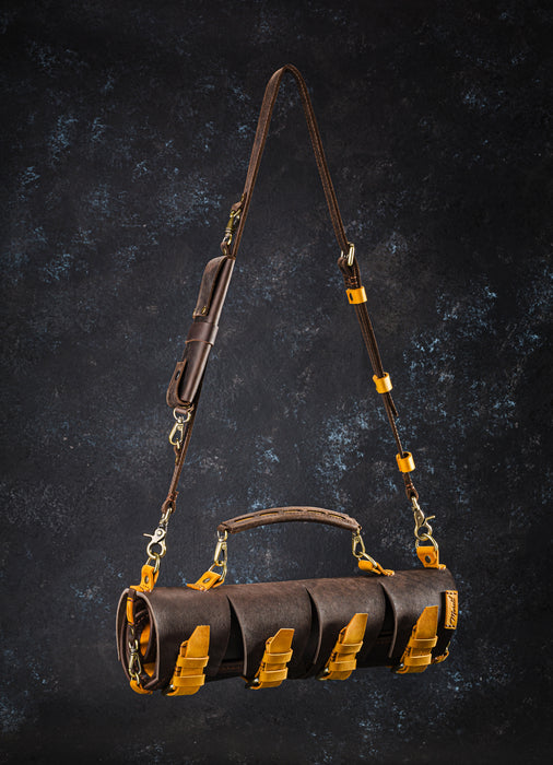 Luxury Leather Artist Brush Roll by Mureli – A Masterpiece for Creatives