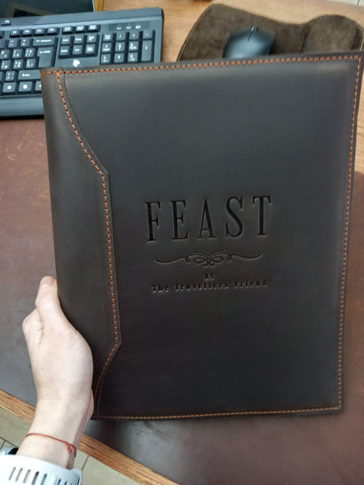 40 Restaurant menus,  16 Wine menus , 40 A5 simple dessert menus, and free 10 check presenters