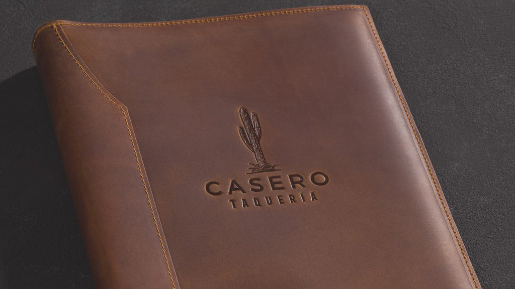 Custom Color Leather Menus – Available in Sets for Hospitality Use