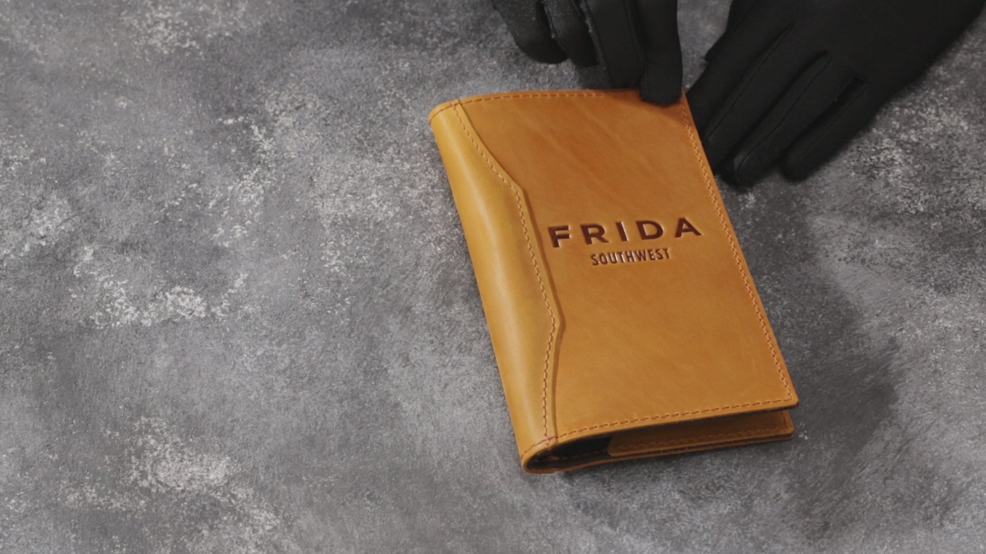 Restaurant bill holder in Crazy Horse leather