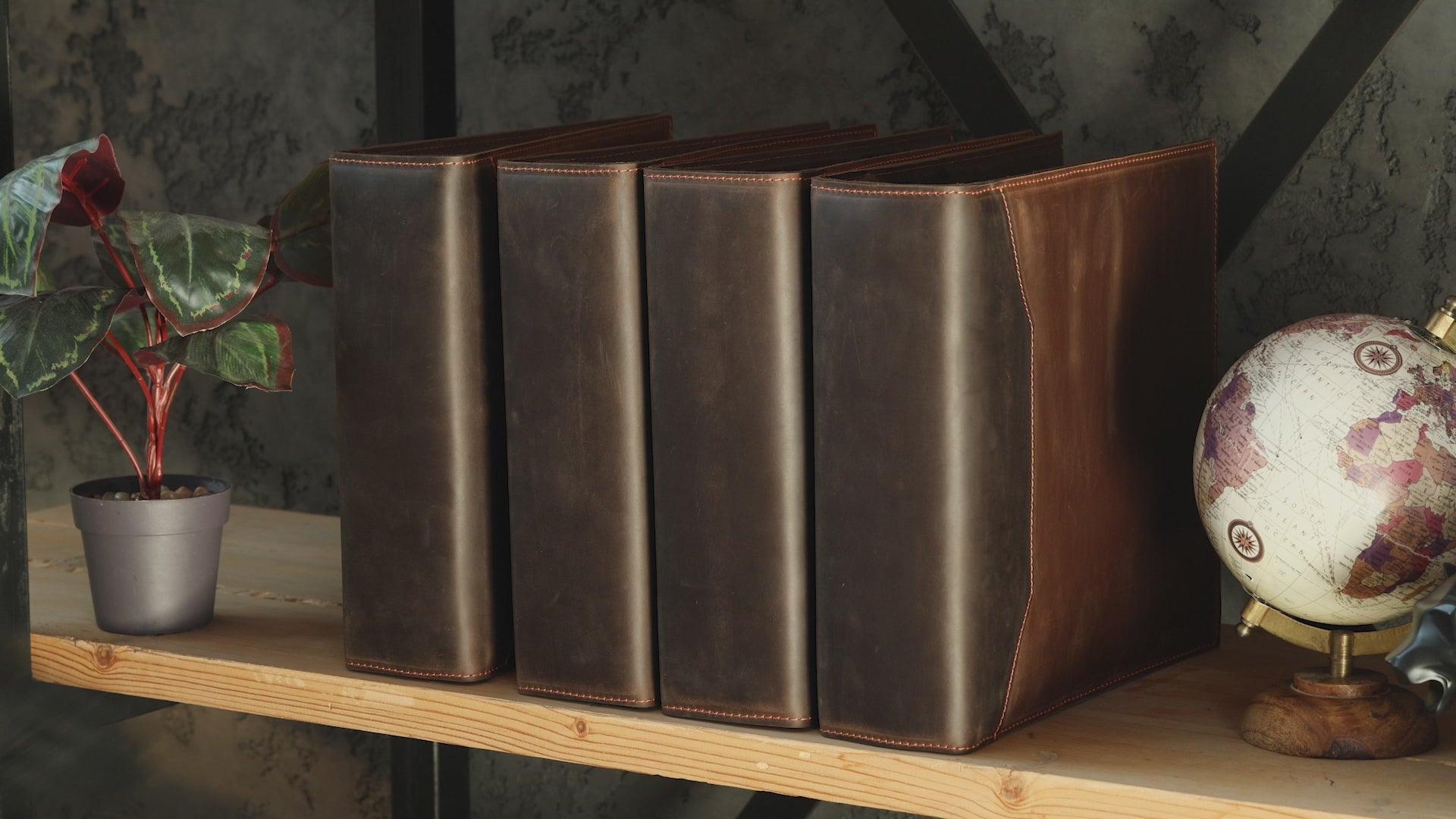 Premium Leather Binder with 3" Ring – Executive Archive Organizer