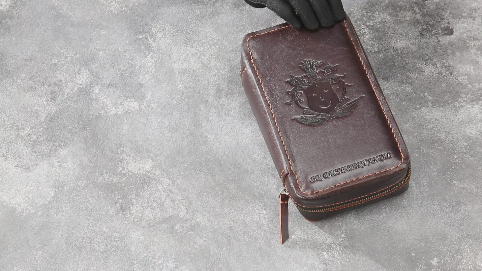 Dark Brown Cigar Case from the Hephaestus Series — Style and Functionality in Every Detail