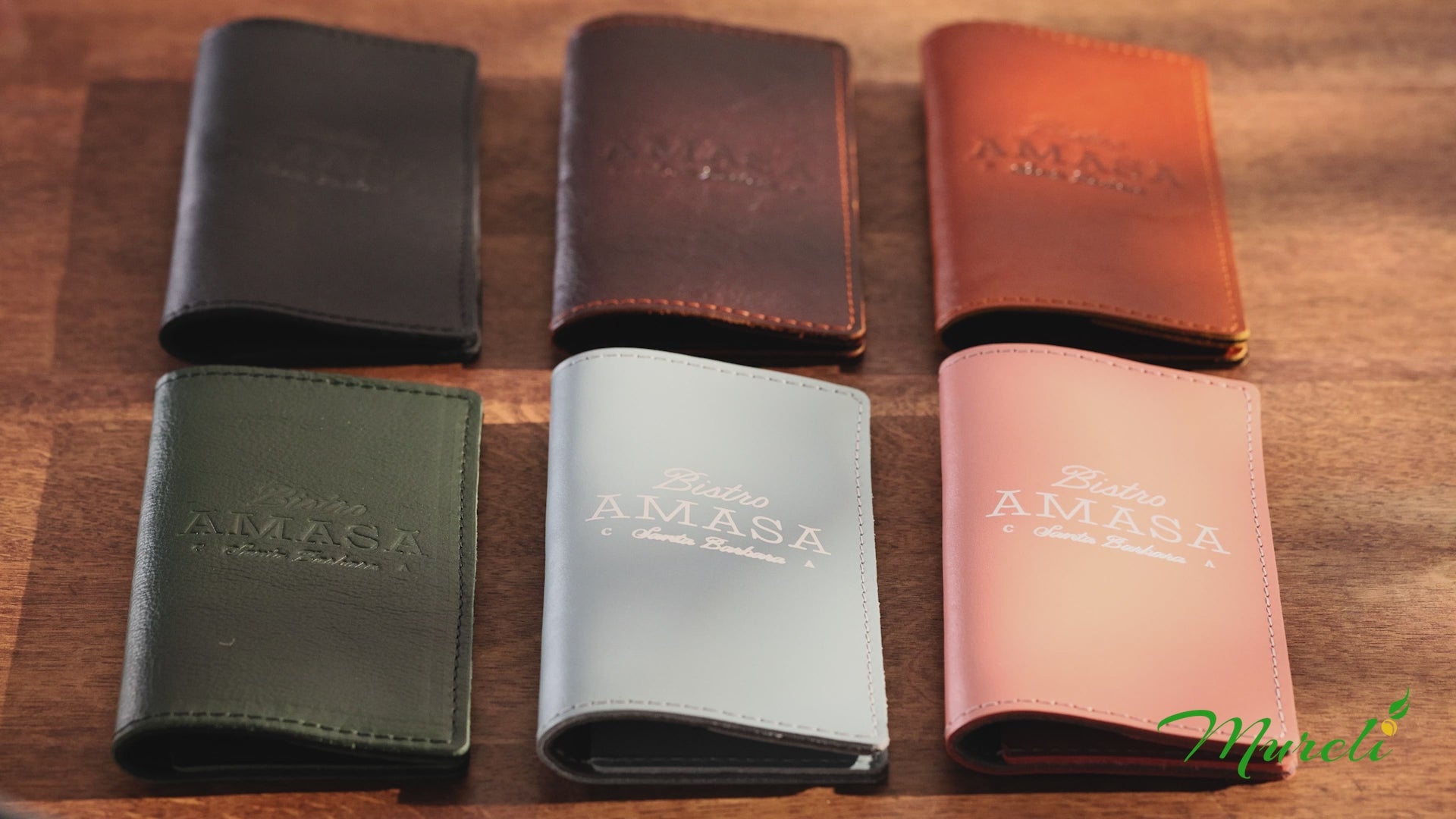 Custom | Personalized Black Heavy-Duty Check Presenters  for Restaurants (Or choose other leather color)