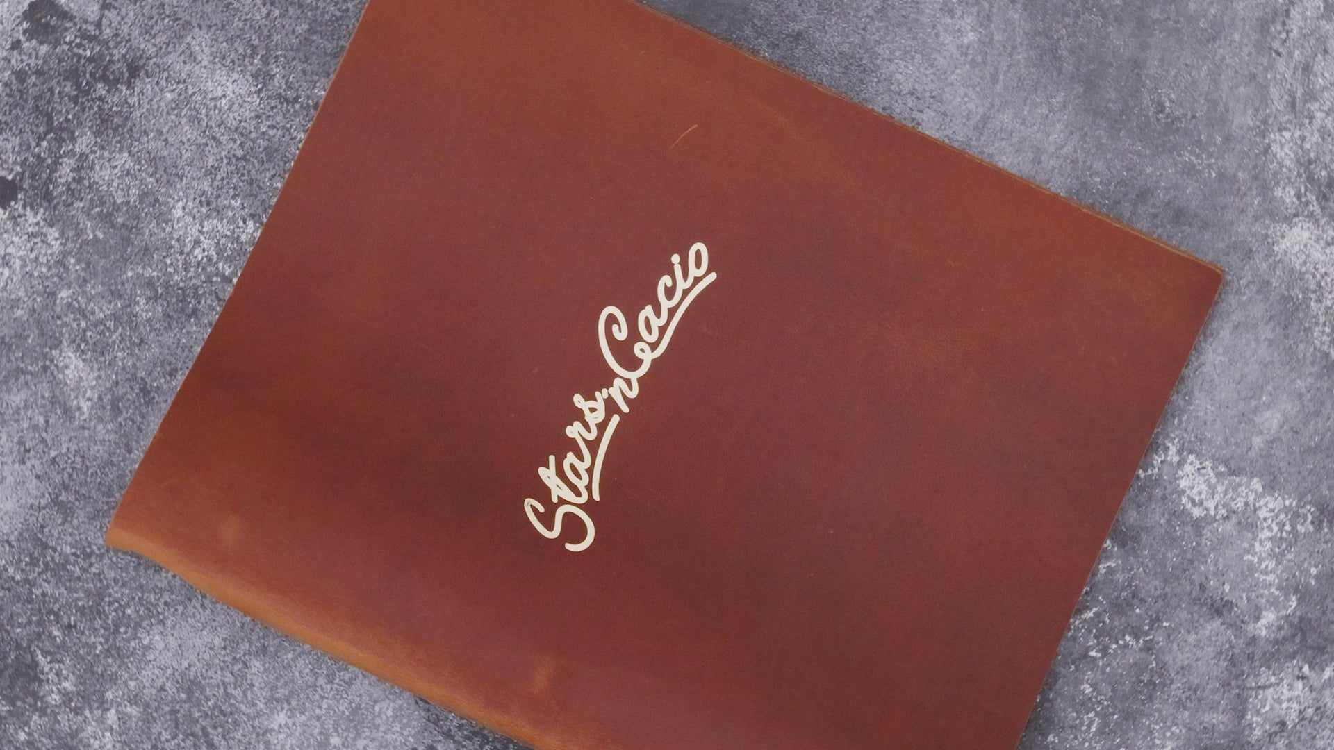 Premium Leather Menu Holder – Personalized with Foil-Stamped Logo | 8.5 x 11 inches