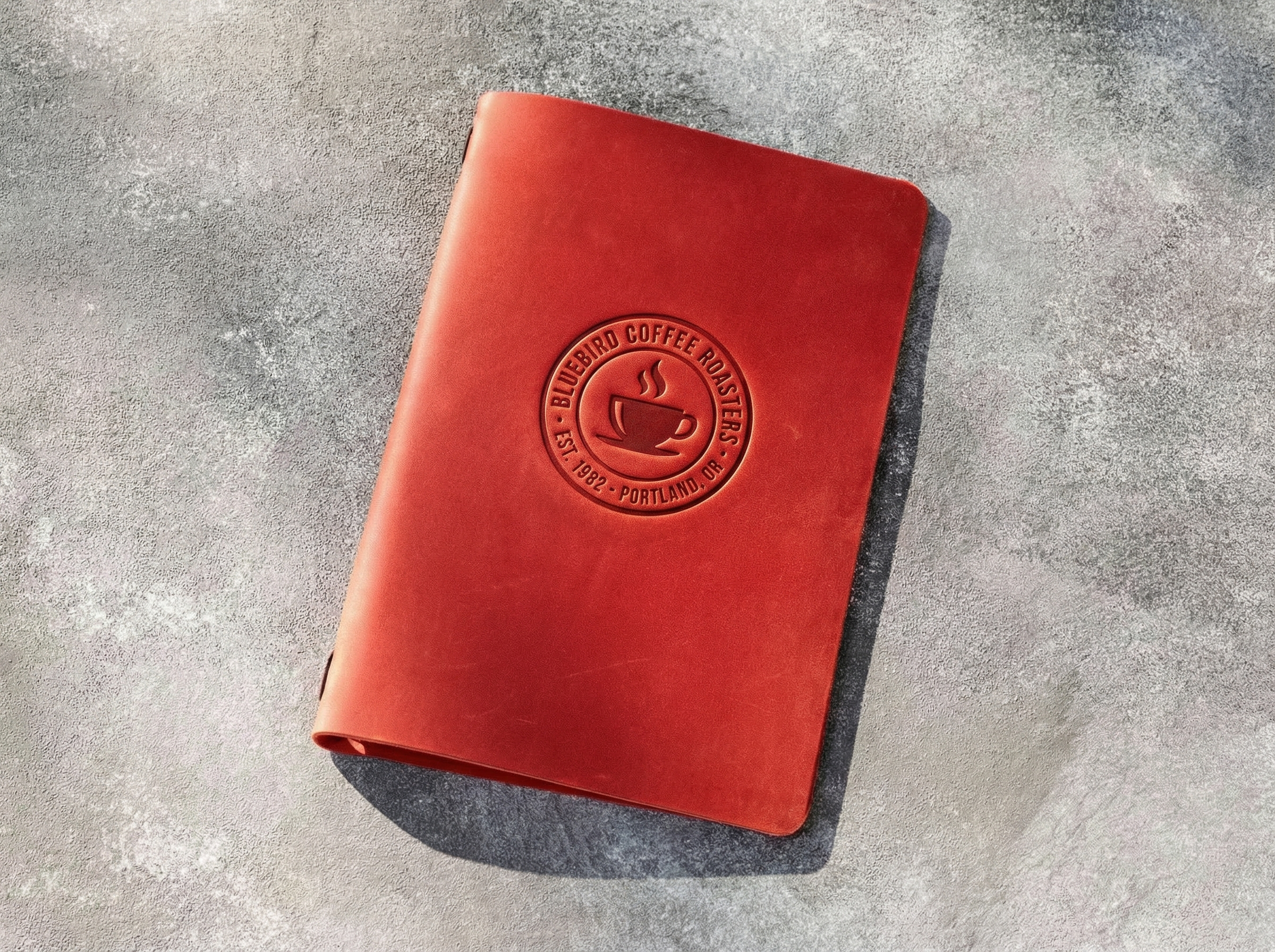 Custom Logo Red Leather Menu Cover, Elastic String Binding Restaurant Menu Folder, Personalized Hospitality Menu Book, A4/US Letter, Custom Size Available