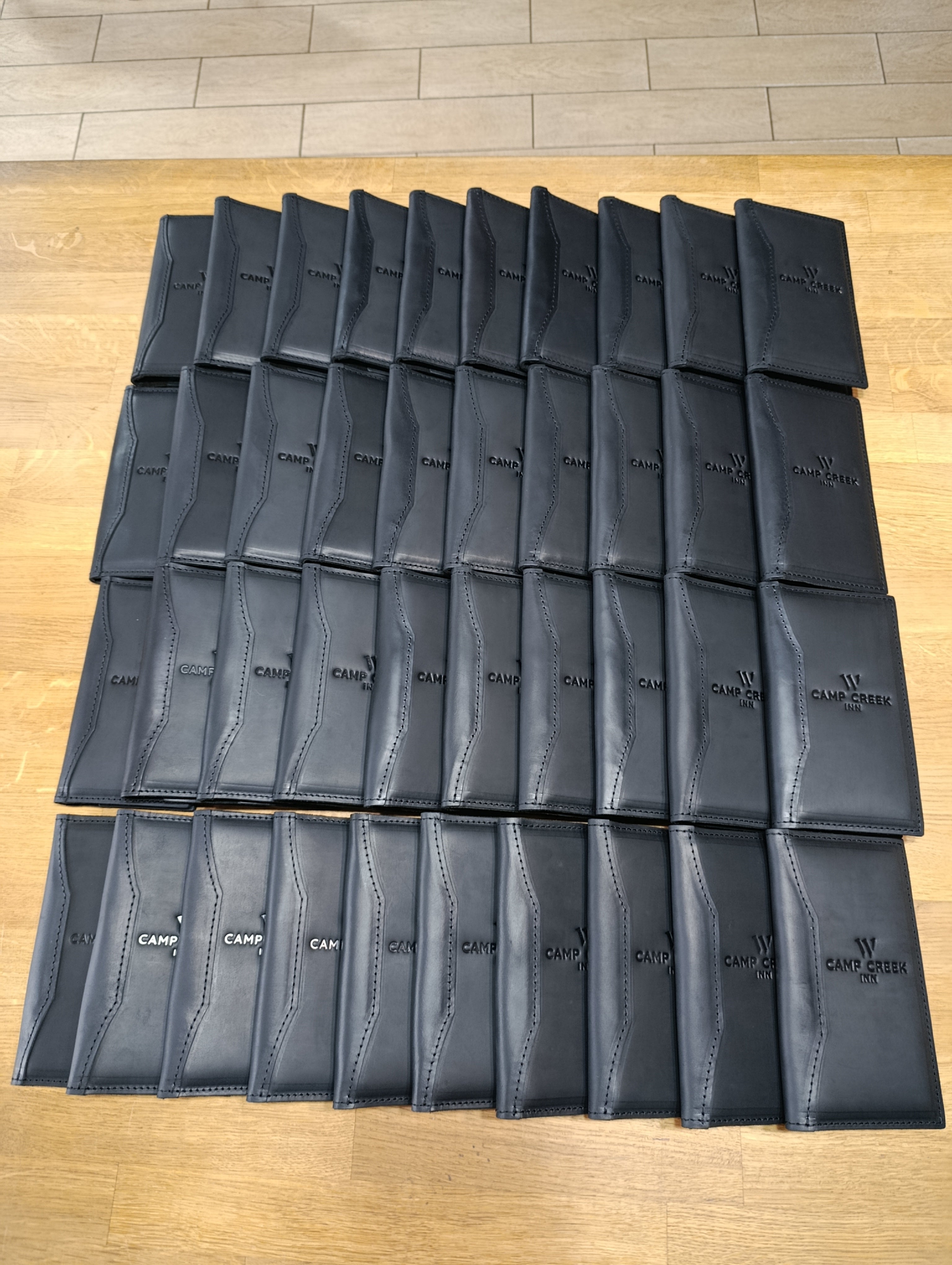 40 pcs same check presenters (order 21091) + 20 coasters as a gift (one green  side and  red  second one)  + $45 shipping