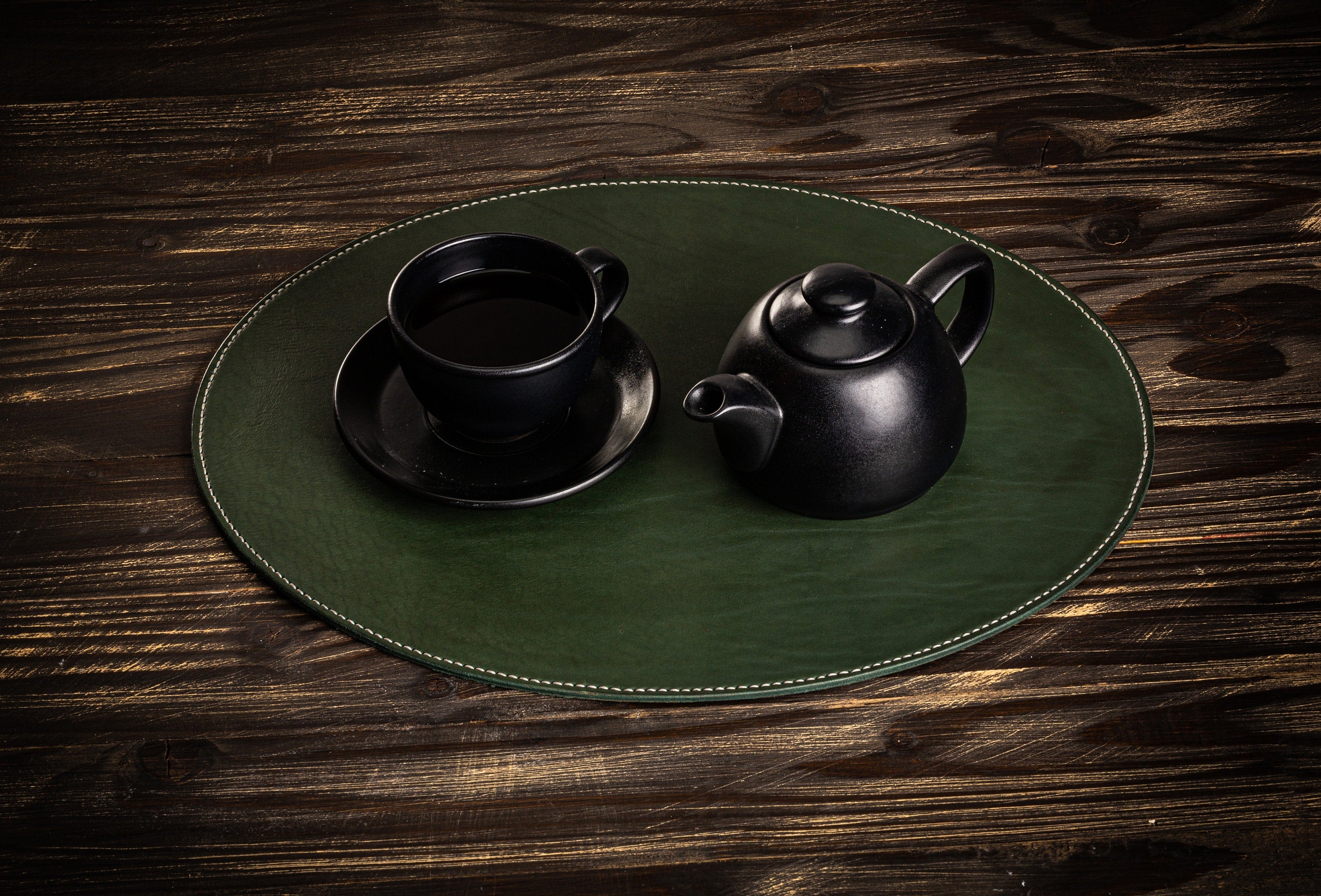 leather placemats for round dinning table coffee table dinning table kitchen accessories set of oval round leather place mats