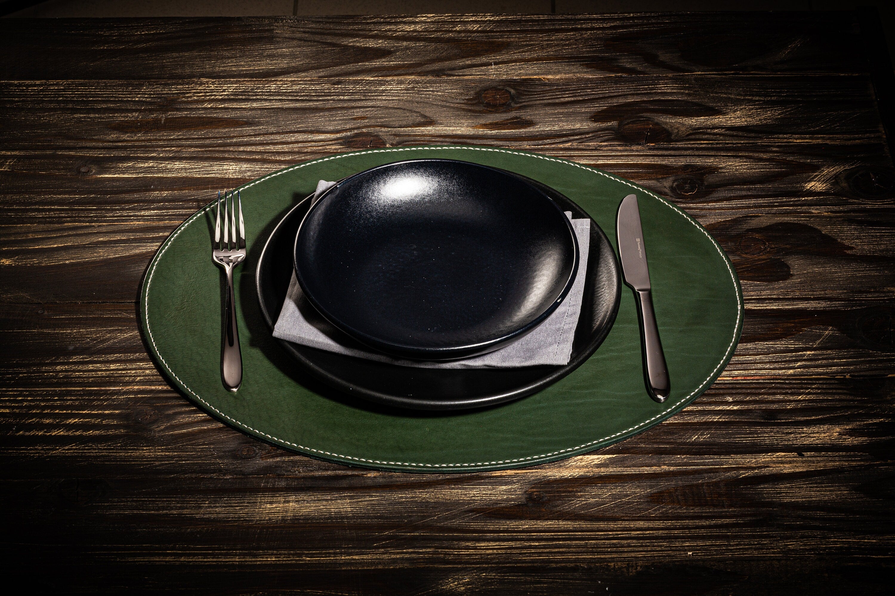leather placemats for round dinning table coffee table dinning table kitchen accessories set of oval round leather place mats