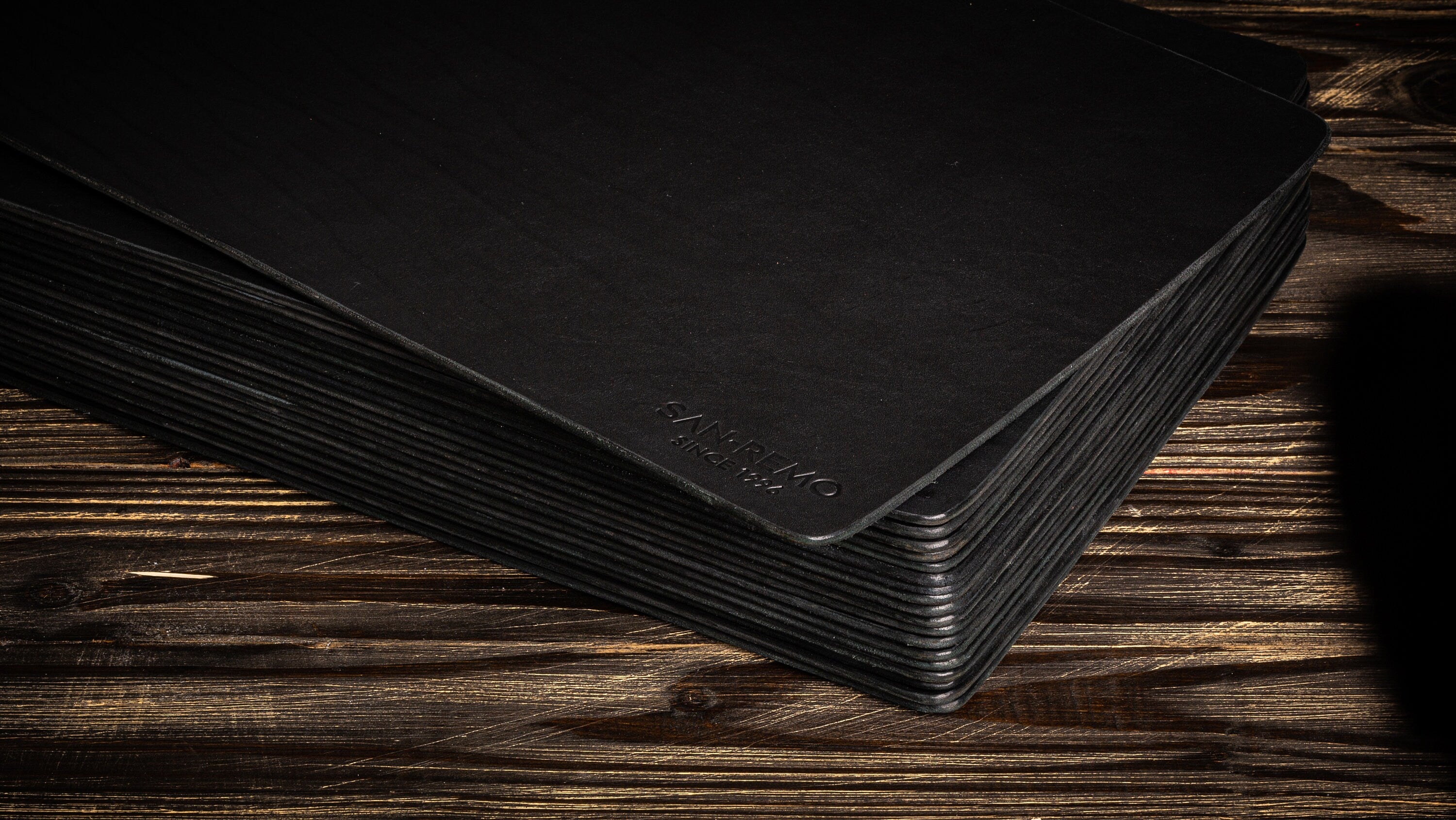 Black Leather Table Mats – Extra Large Size | Perfect for Elegant Dining