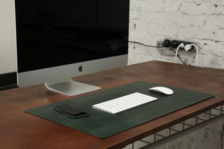 green leather desk pad large leather mousepad green leather desk mat desk blotter
