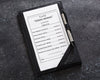 Personalized leather bill holder pad small A5 menu board cafe bar check holder guest check presenter pad guest check book pad for restaurant