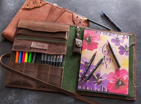 Pencil Wrap Case with Drawing & Sketching Tools