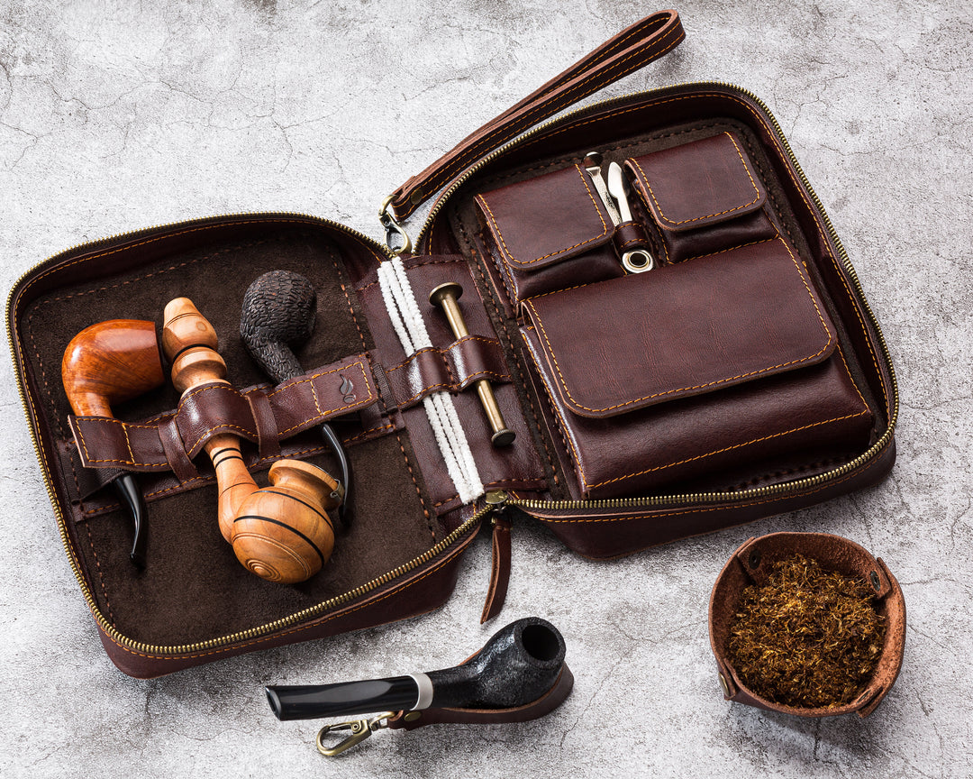 Leather Organizer for Tobacco Pipes – A Premium Ritual– Mureli