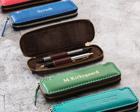 personalized pen case leather gift for men, gift for mentor, gift for him boyfriend