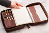 travel watercolour A5 sketchbook case, artist supplies holder, artist folio, personalized sketch book case, sketch book holder, art case